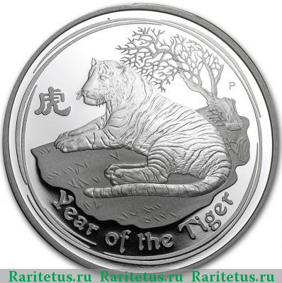 Реверс монеты 1 доллар (dollar) 2010 года P Австралия