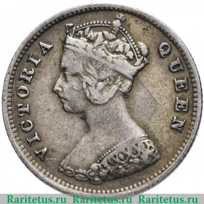 10 центов (cents) 1898 года   Гонконг
