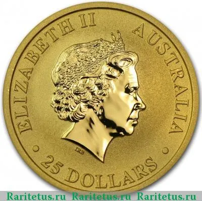 25 долларов (dollars) 2012 года P кенгуру Австралия