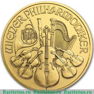 Реверс монеты 4 евро (euro) 2015 года  филармоникер Австрия