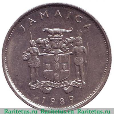 20 центов (cents) 1989 года   Ямайка