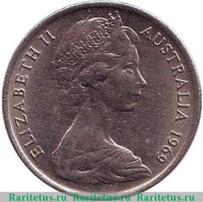 5 центов (cents) 1969 года   Австралия