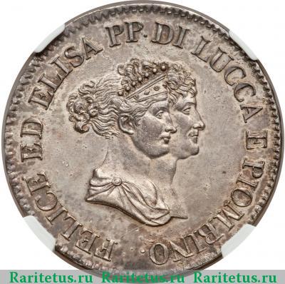 5 франков (franchi) 1805 года  Италия