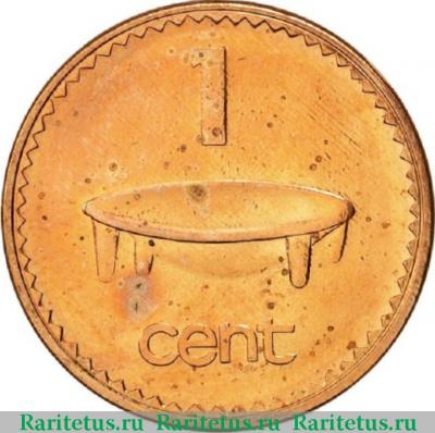 Реверс монеты 1 цент (cent) 1992 года   Фиджи