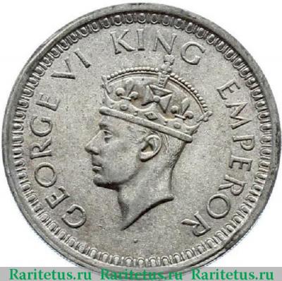 1 рупия (rupee) 1944 года L  Индия (Британская)