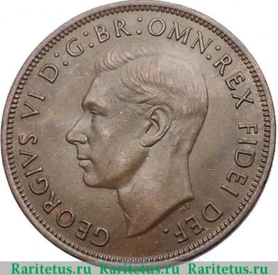 1 пенни (penny) 1951 года PL  Австралия