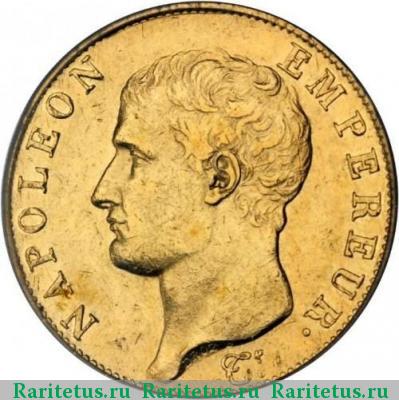 40 франков (francs) 1804 года  Франция