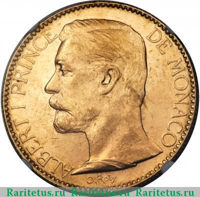 100 франков (francs) 1901 года  Монако