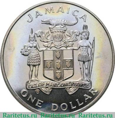 1 доллар (dollar) 1982 года   Ямайка