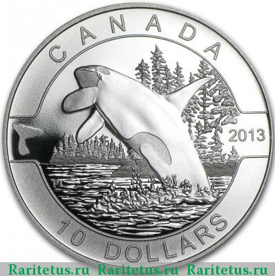 Реверс монеты 10 долларов (dollars) 2013 года  Канада Канада proof