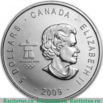 5 долларов (dollars) 2009 года  Канада Канада