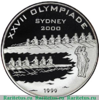 Реверс монеты 1000 франков (francs) 1999 года  олимпиада Бенин proof