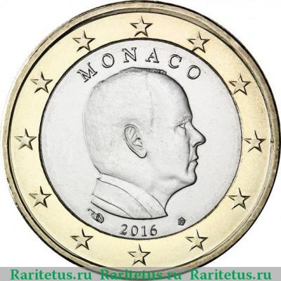 1 евро (euro) 2016 года   Монако