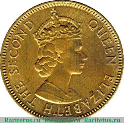 1/2 пенни (half penny) 1957 года   Ямайка