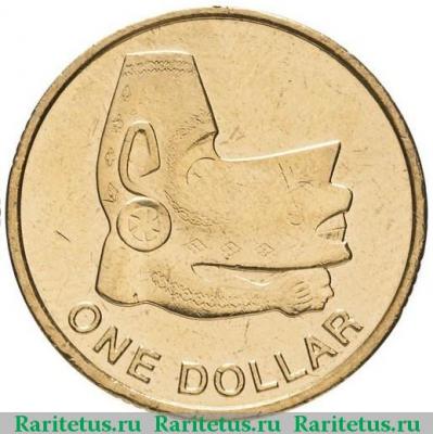 Реверс монеты 1 доллар (dollar) 2012 года   Соломоновы Острова