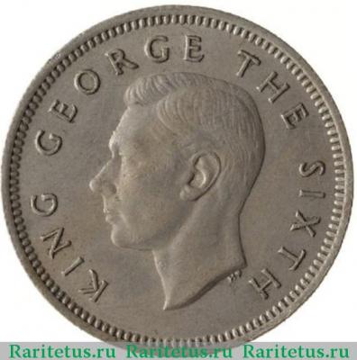 6 пенсов (pence) 1948 года   Новая Зеландия