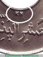 Деталь монеты 1/10 пенни (penny) 1925 года KN  Британская Западная Африка