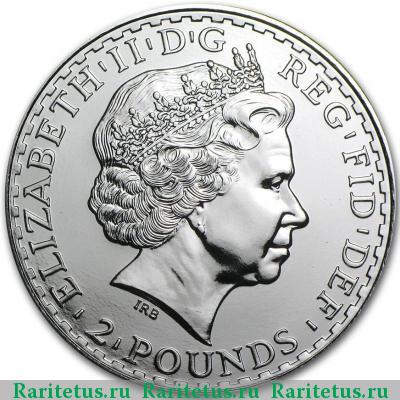 2 фунта (pounds) 2005 года  Британия Великобритания