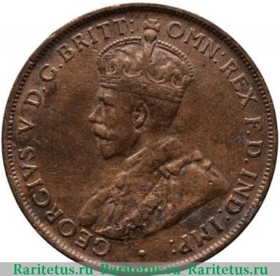 1 пенни (penny) 1927 года   Австралия