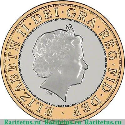 2 фунта (pounds) 2014 года  маяк Великобритания