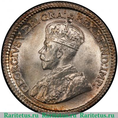 5 центов (cents) 1915 года   Канада