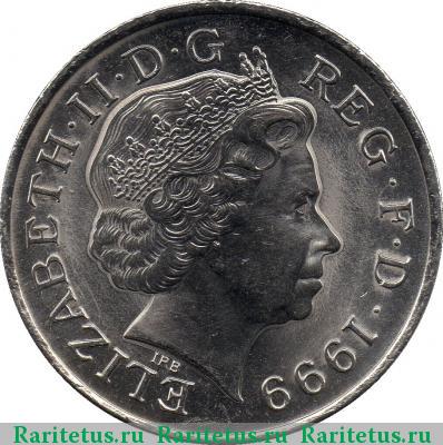 5 фунтов (pounds) 1999 года  Великобритания