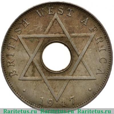 Реверс монеты 1/2 пенни (penny) 1947 года H  Британская Западная Африка