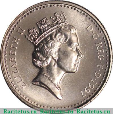 5 пенсов (pence) 1997 года  Великобритания