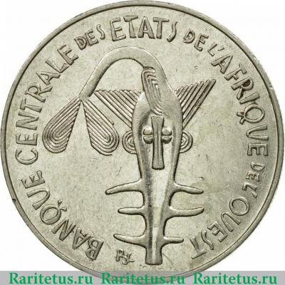 100 франков (francs) 1982 года   Западная Африка (BCEAO)