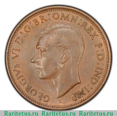 1 пенни (penny) 1943 года   Австралия