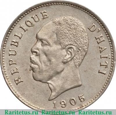 5 сантимов (centimes) 1905 года   Гаити