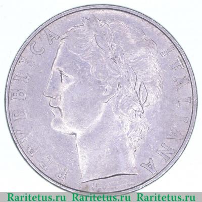 100 лир (lire) 1961 года   Италия