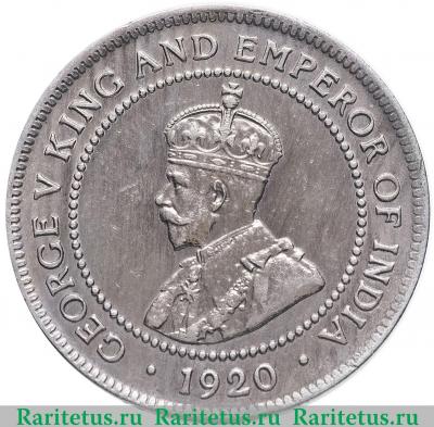 1 пенни (penny) 1920 года   Ямайка