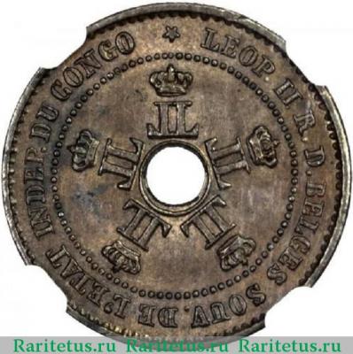 1 сантим (centime) 1888 года   Свободное государство Конго