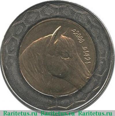 100 динаров (dinars) 2000 года   Алжир