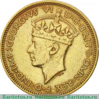 1 шиллинг (shilling) 1947 года KN  Британская Западная Африка