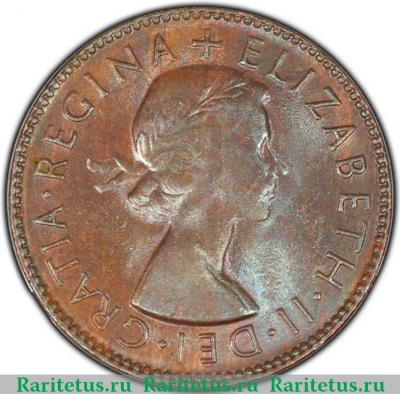 1/2 пенни (penny) 1955 года   Австралия
