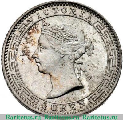 25 центов (cents) 1893 года   Цейлон
