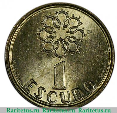 Реверс монеты 1 эскудо (escudo) 1995 года   Португалия