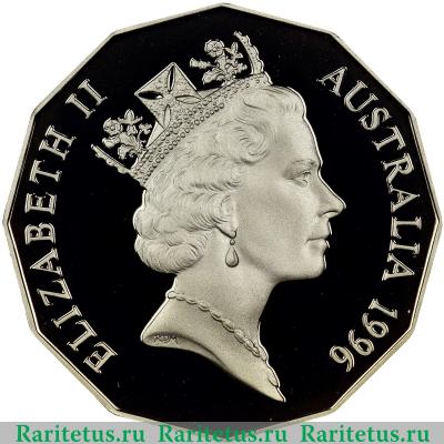 50 центов (cents) 1996 года   Австралия proof