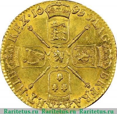 Реверс монеты гинея (guinea) 1695 года  