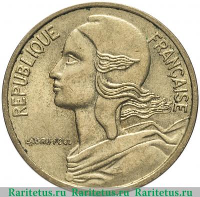 5 сантимов (centimes) 1982 года   Франция