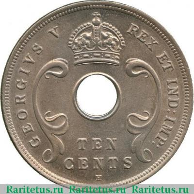 10 центов (cents) 1912 года   Британская Восточная Африка