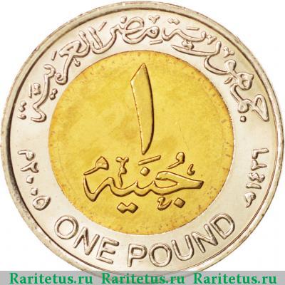 1 фунт (pound) 2005 года   Египет