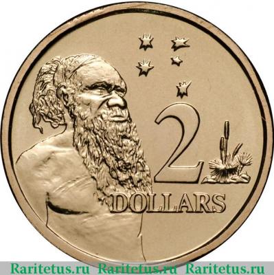 Реверс монеты 2 доллара (dollars) 2006 года   Австралия