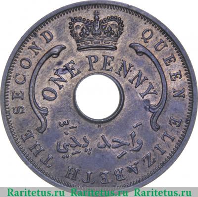 1 пенни (penny) 1957 года H  Британская Западная Африка