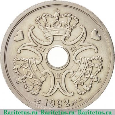2 кроны (kroner) 1992 года  
