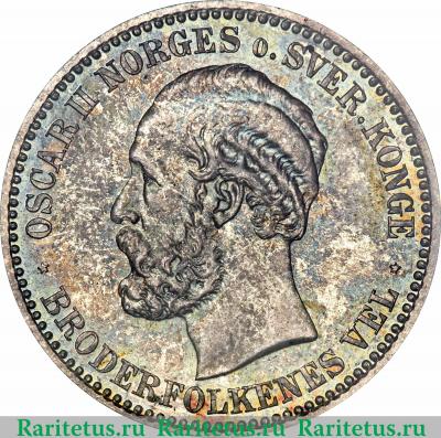 1 крона (krone) 1889 года   Норвегия