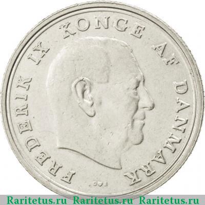 1 крона (krone) 1967 года  Дания