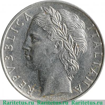 100 лир (lire) 1967 года   Италия